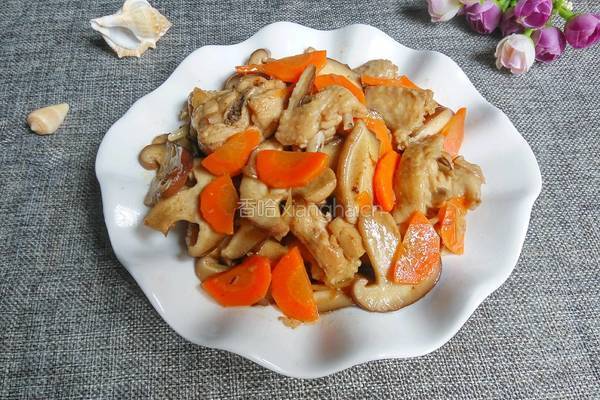 香菇炒鸡肉的做法图解8