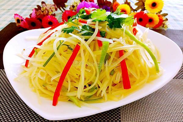 呛拌香菜土豆丝的做法图解12