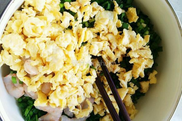 韭菜鲜虾馅饺子的做法图解4