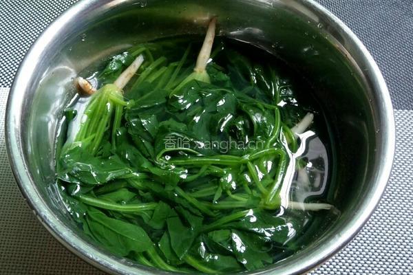 凉拌芝麻菠菜的做法图解3