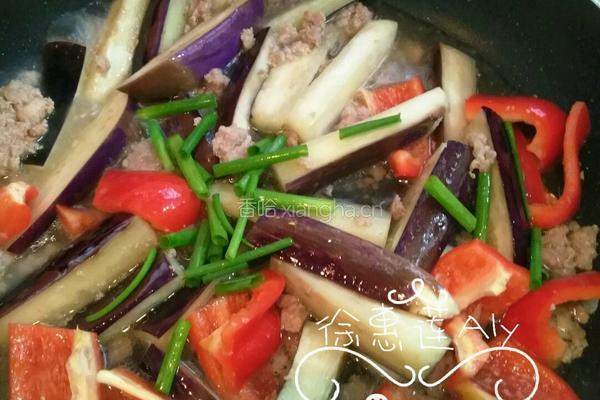 甜椒肉沫烧茄子的做法图解5