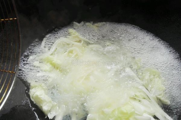 白菜拌粉丝的做法图解4