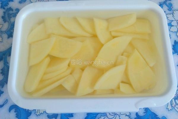 土豆豆角焖面的做法图解3