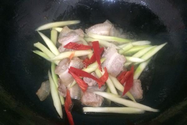 芦笋炒肉的做法图解5