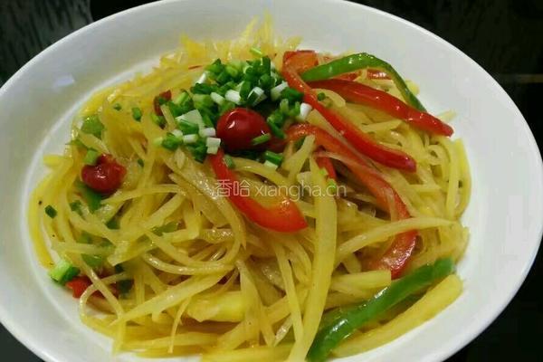 青红椒土豆丝的做法图解5