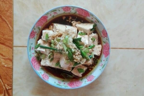 爽口浇汁豆腐的做法图解5