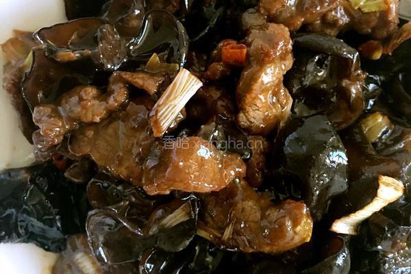 木耳炒牛肉的做法图解3