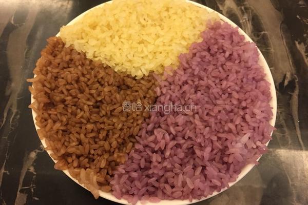 三色糯米饭的做法图解4