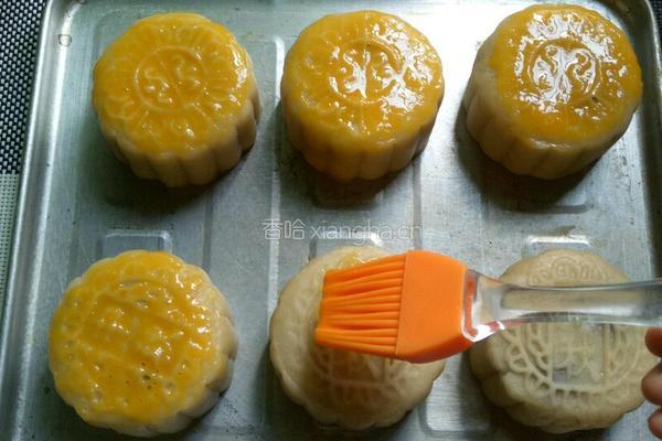 豆沙双黄月饼的做法图解18