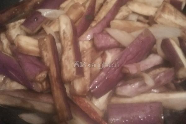 红椒炖茄子的做法图解4