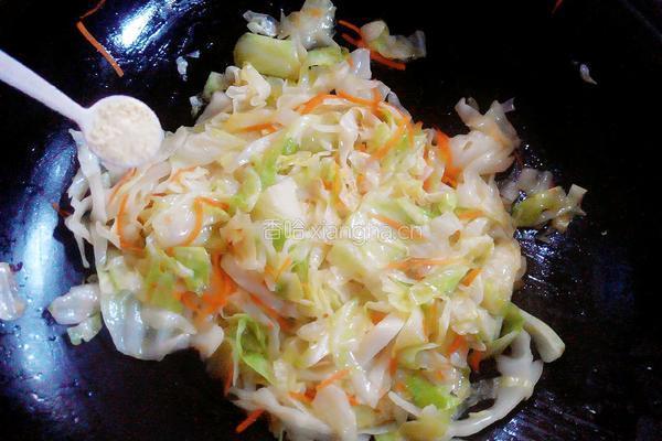 素炒包菜的做法图解6