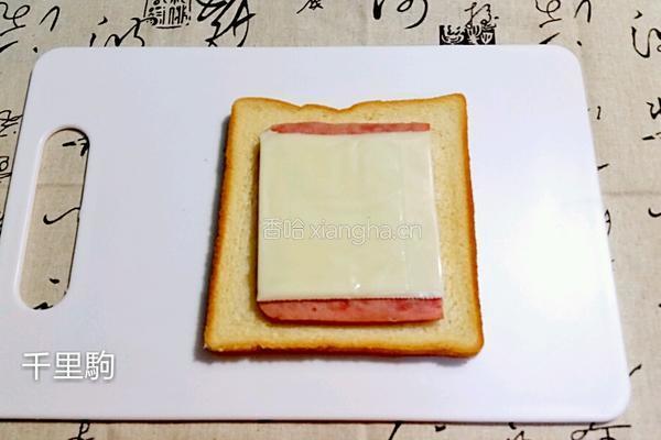 火腿蛋三明治的做法图解5