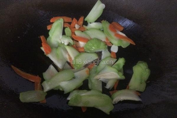 佛水瓜炒肉片的做法图解6