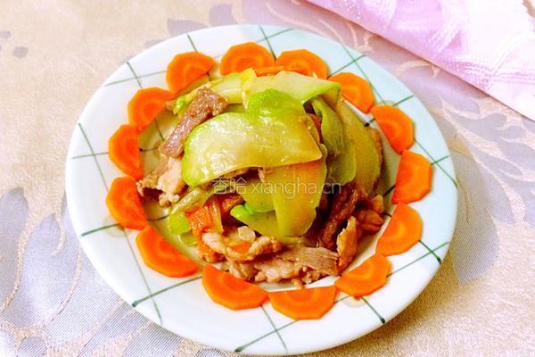 佛水瓜炒肉片的做法图解10