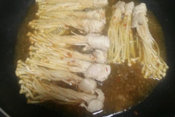 肉卷金针菇的做法图解6