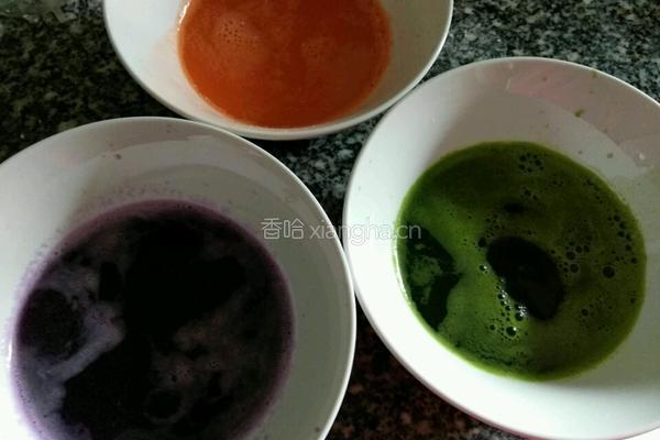 彩色蔬菜面的做法图解1
