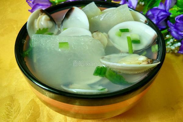 冬瓜花蛤汤的做法图解7
