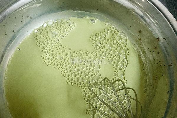 抹茶布丁的做法图解3
