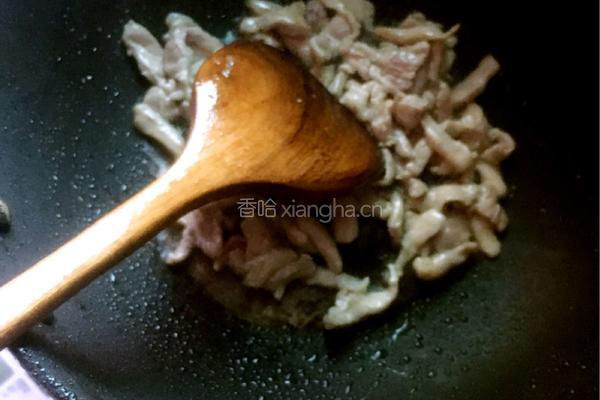 白萝卜炒肉的做法图解5