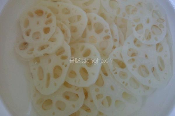 肉片炒藕的做法图解3