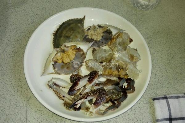 香辣梭子蟹的做法图解2