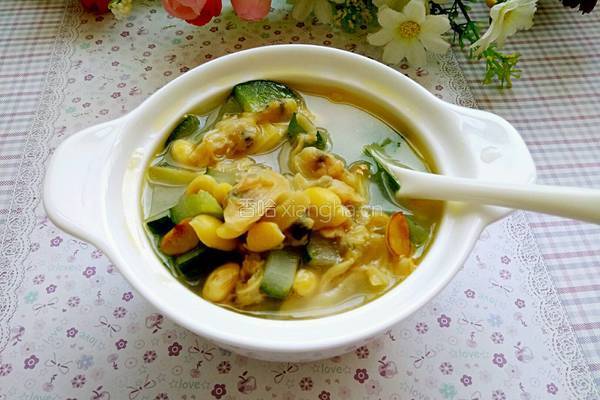 黄瓜豆瓣蛤蜊汤的做法图解10