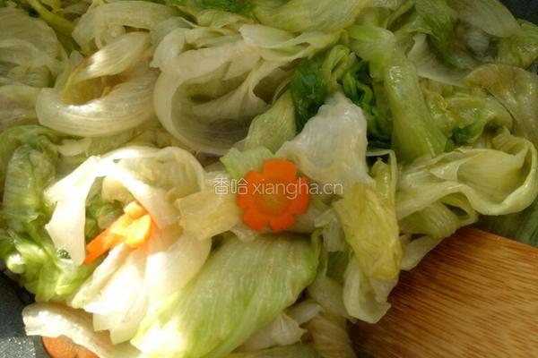 蒜蓉西生菜的做法图解6