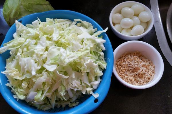 炒圆白菜的做法图解1