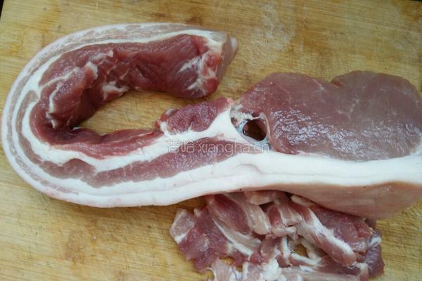 青豆苗炒肉的做法图解1