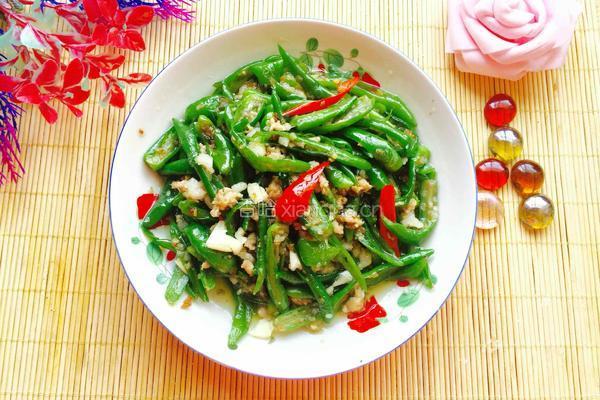 青椒肉沫的做法图解10