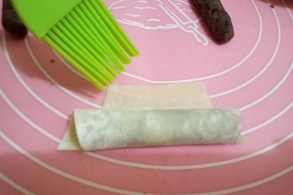 无油低脂红豆卷的做法图解3