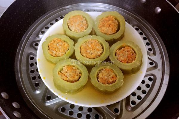 清蒸苦瓜塞肉的做法图解9