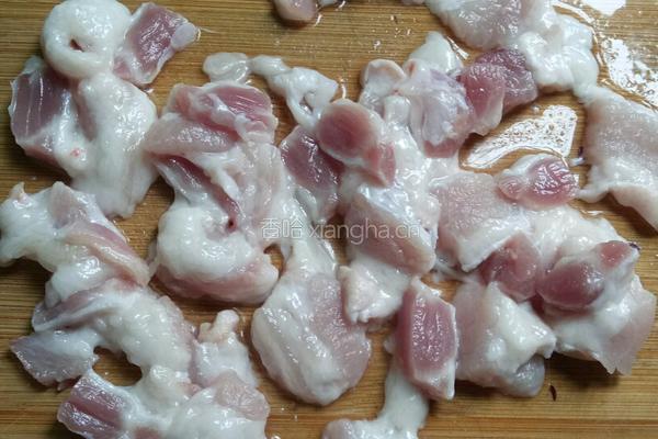 紫甘蓝炒肉的做法图解2