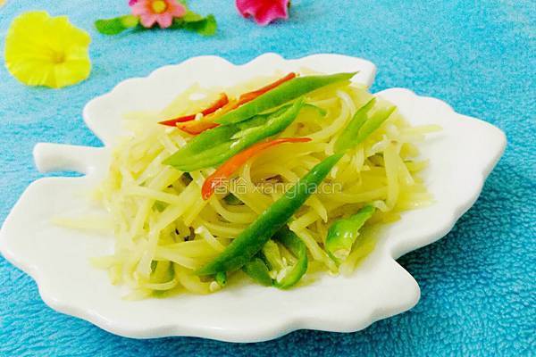 土豆丝炒辣椒的做法图解7