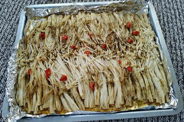 烤金针菇的做法图解4