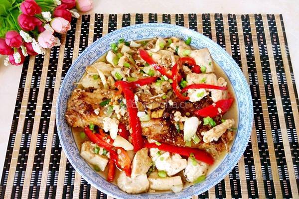 豆腐烧鱼块的做法图解6