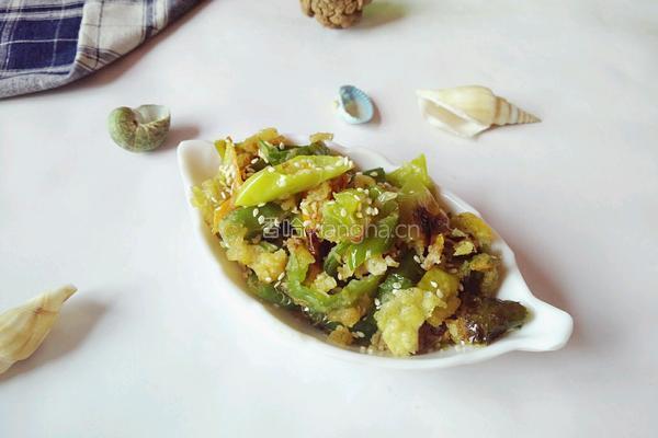 面粉炒辣椒
