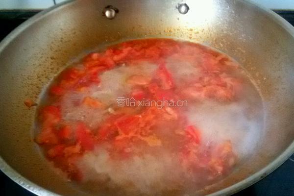 西红柿肉片汤的做法图解6
