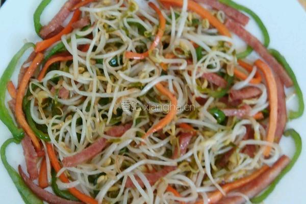绿豆芽蛋炒饭的做法图解9