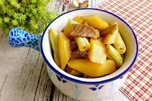 土豆烧豆角的做法图解8