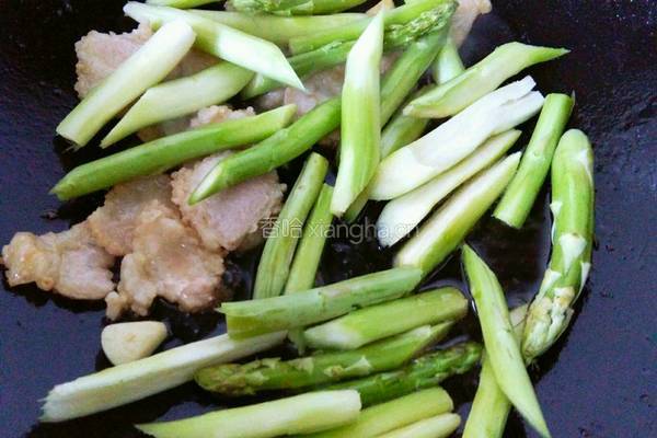 芦笋炒肉片的做法图解5