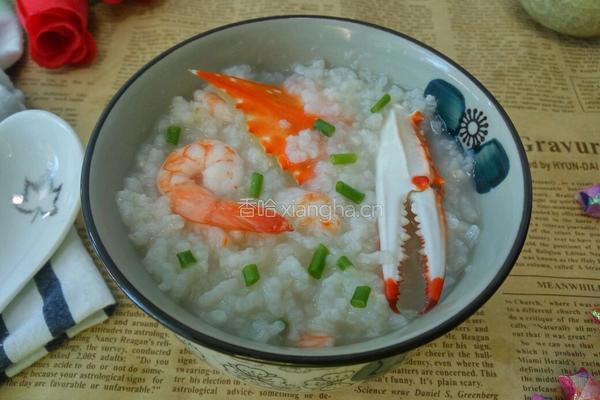 海蟹鲜虾粥的做法图解8