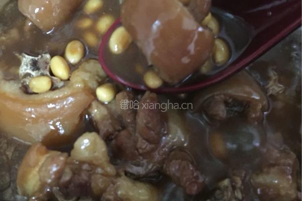 黄豆焖猪尾巴排骨的做法图解9