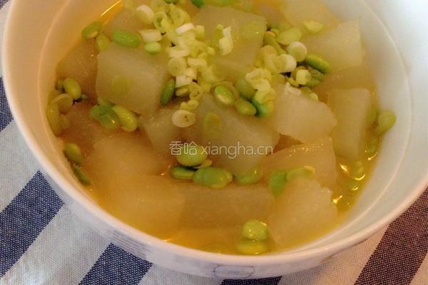 毛豆烧冬瓜的做法图解7