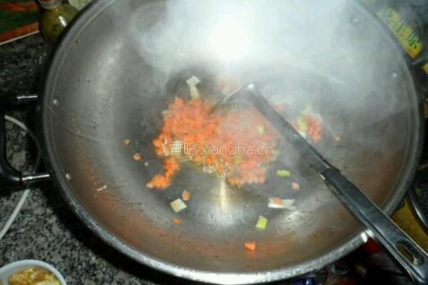 火腿炒饭的做法图解2