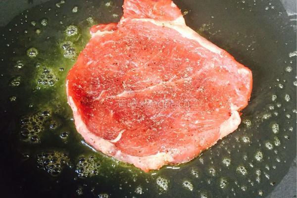 鹅肝配牛排含黑胡椒酱汁做法的做法图解4