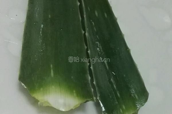 冰糖芦荟的做法图解1