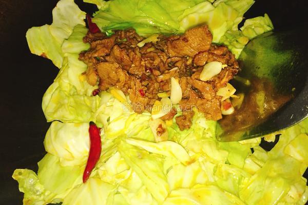 卷心菜炒牛肉的做法图解10