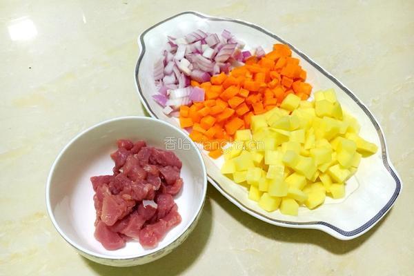 猪肉咖喱饭的做法图解2