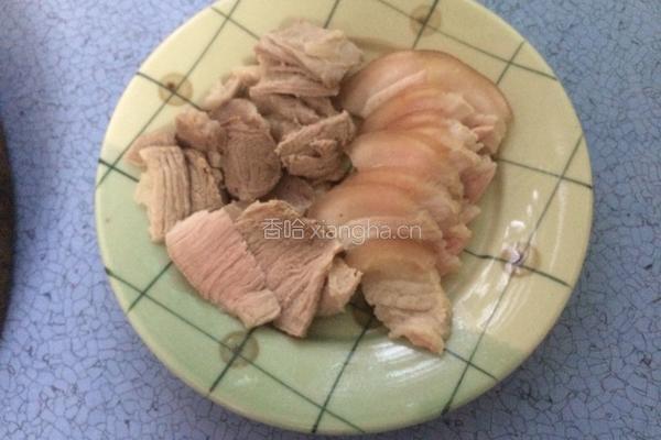 香干回锅肉的做法图解5